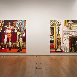 Quilla Constance Paintings 'Sista Signifier' and 'Fire Boy' on view at The Higgins Bedford, Sir William Harpur Gallery